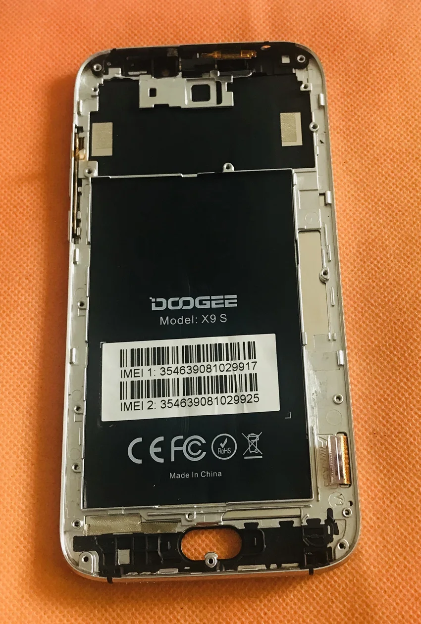  Used Original LCD Display Screen + Touch Screen + Frame for DOOGEE X9 S X9S Quad Core 5.5
