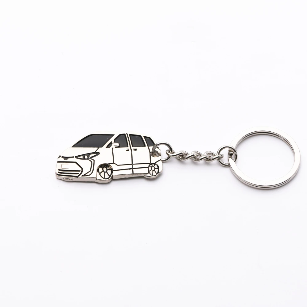 

JY New 3D Design Zinc-Aluminum Alloy Keychain Key Ring Keyring Car Styling Accessories For Toyota Estima
