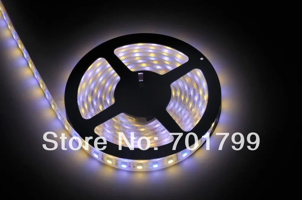 

5M 300 LEDs 60led/M 5050 RGBW(RGB+Warm White) LED Strip Light;with epoxy resin filled;IP68;DC12V input;72W