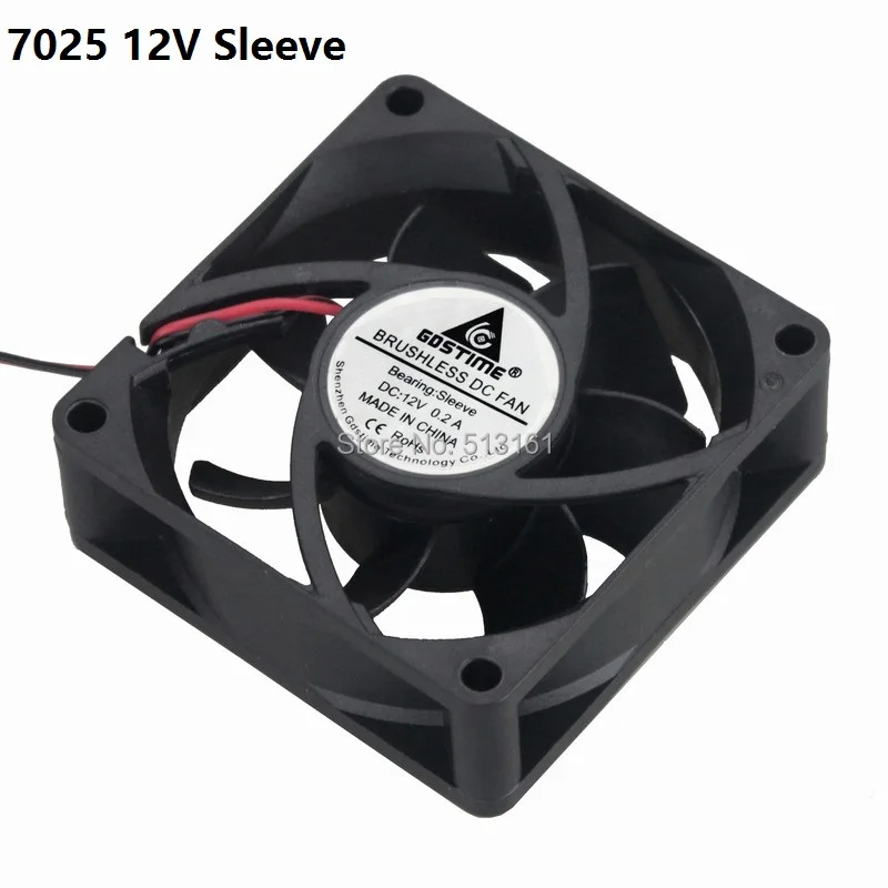 

GDT DC 2Pin 3inch 70mm ventilation fan 5v 12v 70x25mm fan fast speed