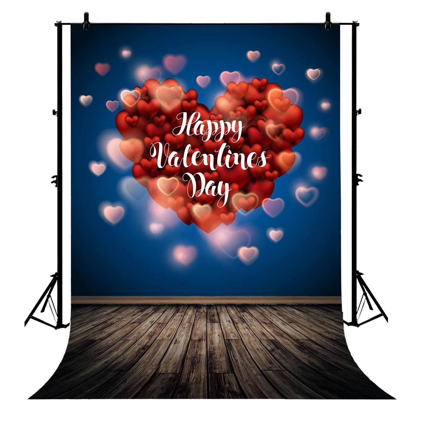

5x7ft Valentine Day Love Heart Polyester Photo Background Portrait Backdrop