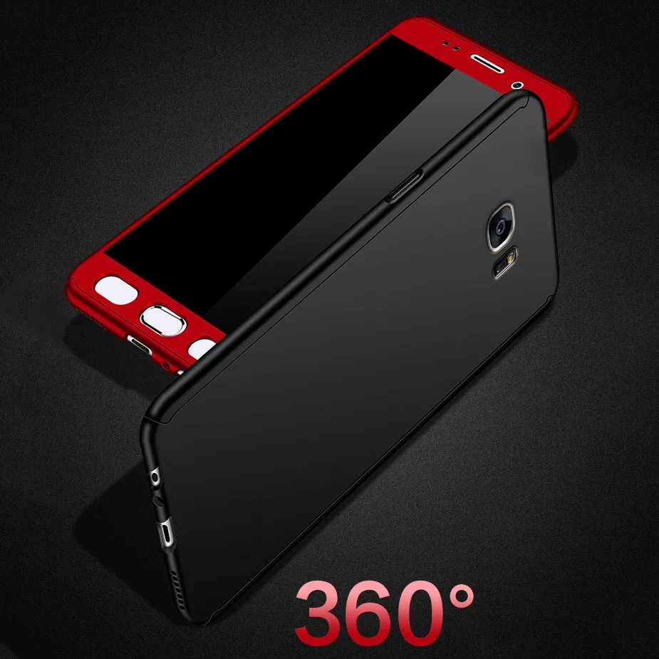 

360 Tempered Glass Case For Samsung Galaxy J3 2016 J5 J2 Prime J7 A3 A5 2017 A6 A7 A8 2018 J4 Plus J6 S5 S6 S7 S9 Plus Case