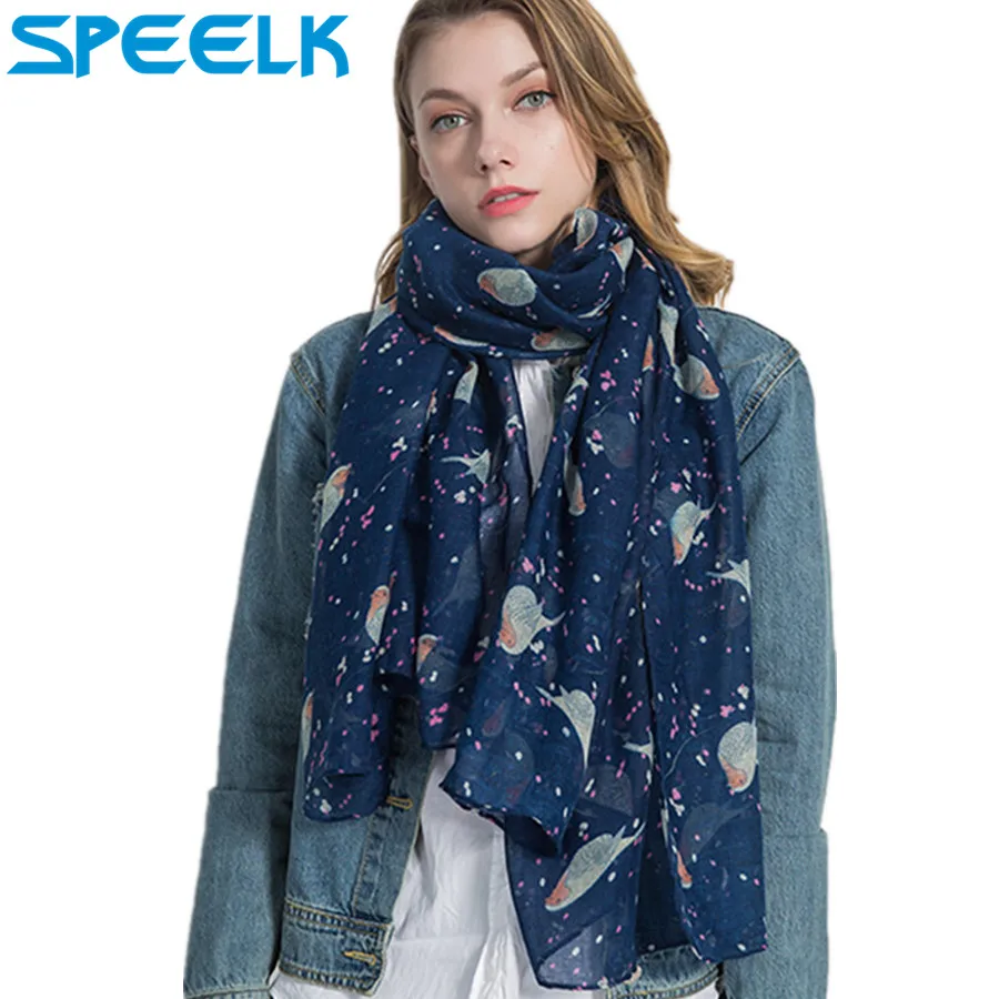 New Balinese Yarn Scarves Women Thin Spring/Summer Scarf Shawls And Wraps Lady Foulard Birds Stoles Wholesale