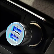 Быстрое Автомобильное зарядное устройство с двумя Usb разъемами для автомобильного прикуривателя Универсальный usb-адаптер автомобильное зарядное устройство для iphone6 7 Sumsung Xiaomi