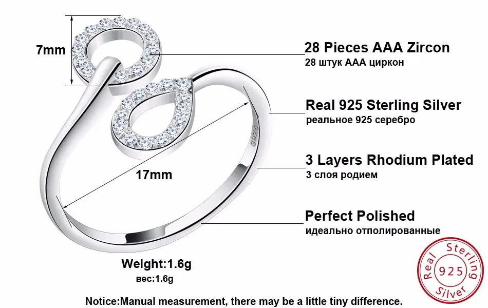 ORSA JEWELS женское серебряное кольцо из натуральной 925 пробы с австрийским кубическим цирконием ААА, обручальное кольцо, ювелирное изделие для женщин SR09