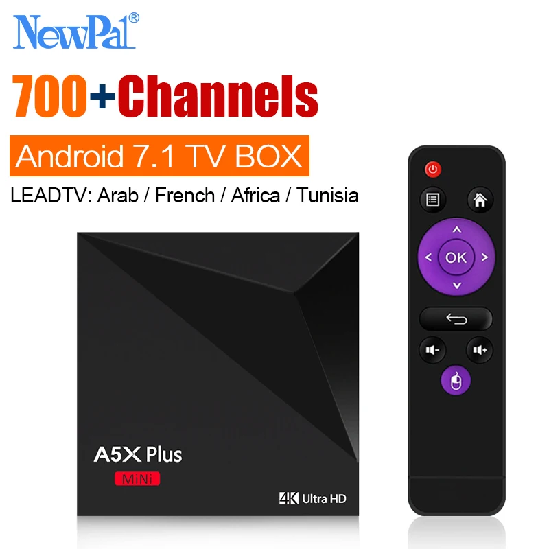 

2017 Best Arabic TV Box Franch Arabic IPTV Box Android 7.1 4K KODI Set top Box Support 700+ Arabic Italy Islamic Channels