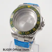 Сапфировое стекло 43 мм большие часы корпус зеленый керамический корпус из нержавеющей стали подходит для ETA 2836 Move Мужские t