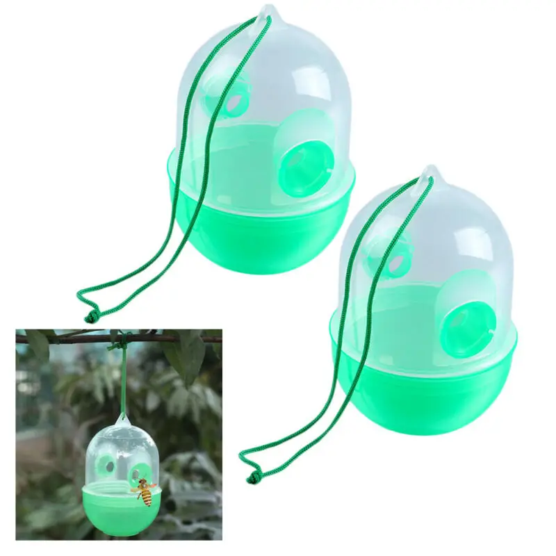 Outdoor Wasp Trap Hanging Yellow Jackets No Poison Chemicals Bee Catcher Insects Accessories Replacement Practical