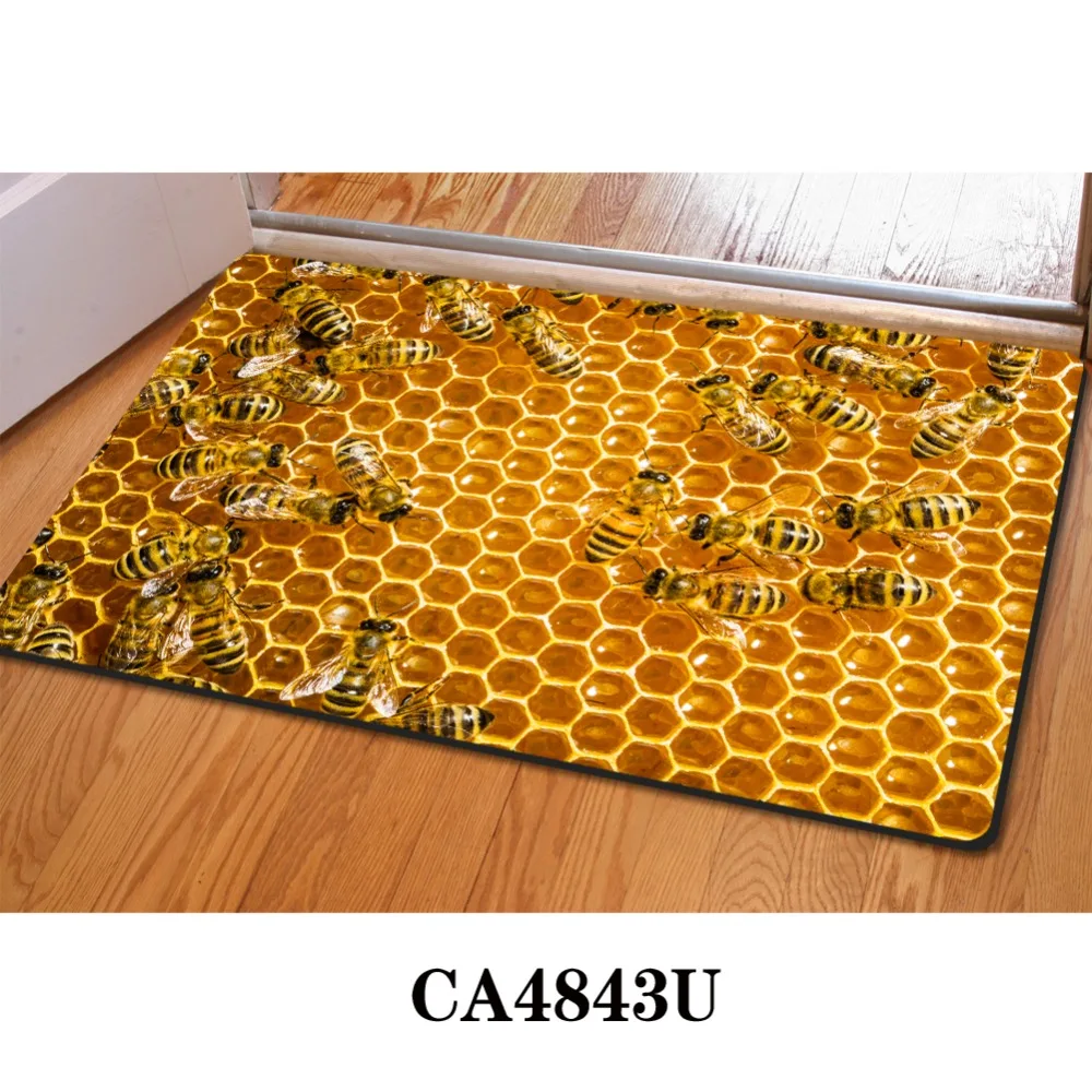 Сотовые 3D тонкие комнатные коврики для дома смешной коврик ванной 40x60 см кухонный