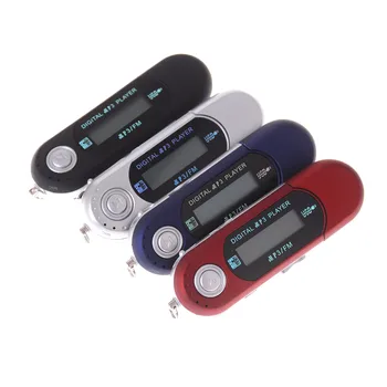 

USB Digital MP3 Player LED Screen FM Radio Support TF Card Max Capacity 32GB With Built-in 3.5mm Audio Output Jack