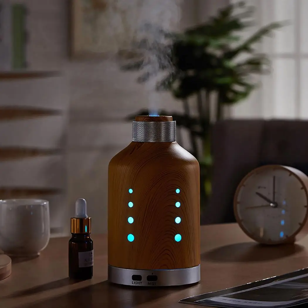 

Professioinal Ultrasonic Air Humidifier Wood Color Light Essential Oil Diffuser Home Purifier Aroma Diffusor Anion Mist Maker