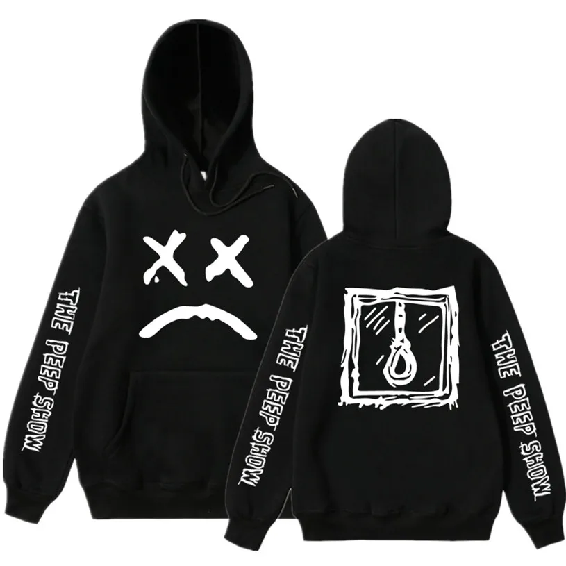 

Lil peep funny printed hoodies 2019 NEW sweatshirts plus sizes for men casual fleece streetwear hoodies cry baby lil peep S-3XL