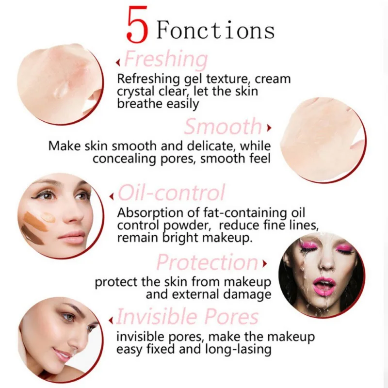 6/12ml Face Base Primer Makeup Liquid Matte Make Up Fine Lines Oil-control Facial Cream Brighten Foundation Primer Cosmetic 6/12ml Face Base Primer Makeup Liquid Matte Make Up Fine Lines Oil-control Facial Cream Brighten Foundation Primer Cosmetic