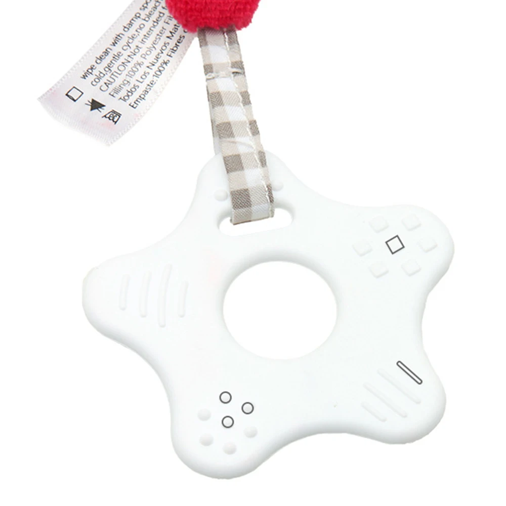 Милые плюшевые брелоки животные куклы Детская музыкальная игрушка с нетоксичным Gutta-Percha Прорезыватель для коляски младенческой использования