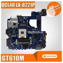 K45VD Motherboard QCL40 LA 8221P REV1 0 GT610M 2G For ASUS A85V K45VS K45VM Laptop motherboard