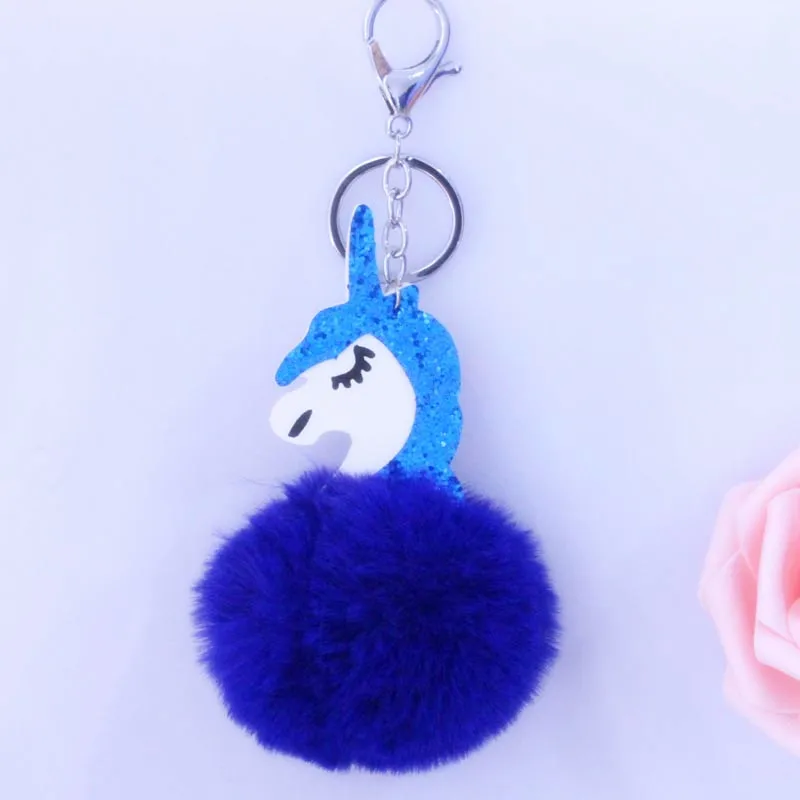 PINXIU Cute Cartoon Keychains Rex Rabbit Ball Keychain Women Girl Shoulder Bag Holder Horse Charms Animal Toy Keyring YSK18 PINXIU Cute Cartoon Keychains Rex Rabbit Ball Keychain Women Girl Shoulder Bag Holder Horse Charms Animal Toy Keyring YSK18