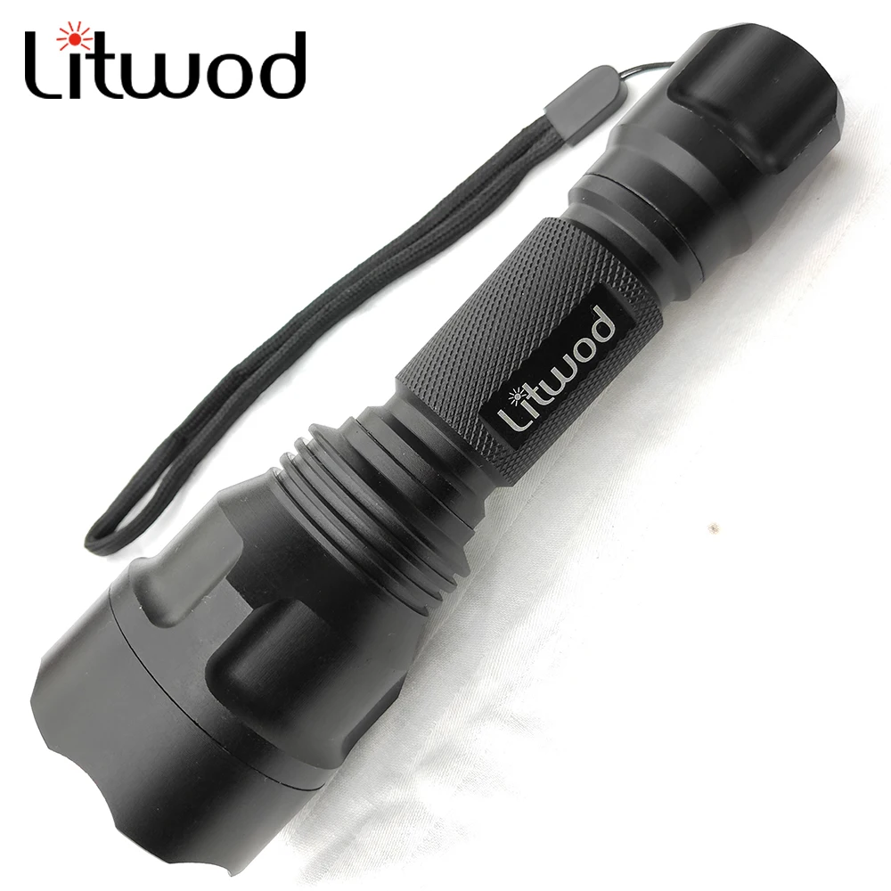 Litwod Z10C8 Мощный тактический светодиодный фонарик XM L2 T6 U3 для самообороны фонарь