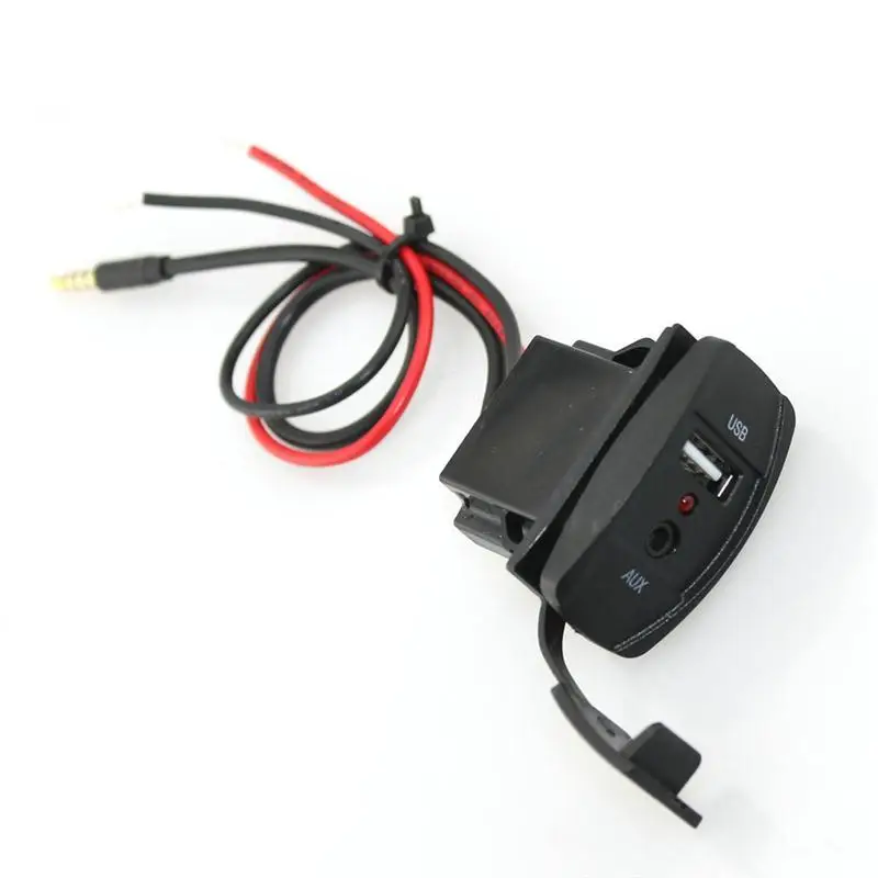 12V автомобильный аудио Динамик линия Аксессуары 3,5 мм Jack AUX/разъем USB адаптер для Toyota