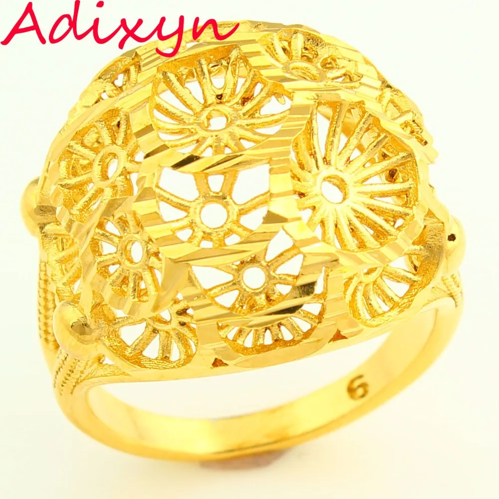 New African Ring for Women/Men 24K Gold Color Ring Ethiopian Wedding