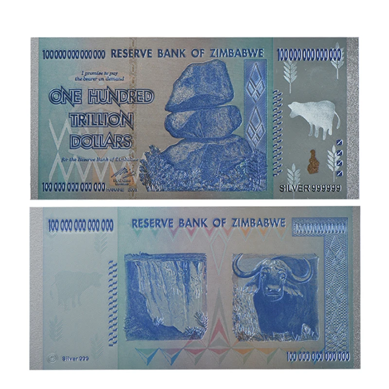 Wr Original Gold Banknotes 100 Trillion Dollars Zimbabwe Bar Replica Coins Fake Money Dollar Copy Collectibles Wr Original Gold Banknotes 100 Trillion Dollars Zimbabwe Bar Replica Coins Fake Money Dollar Copy Collectibles