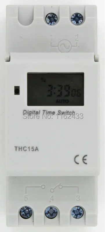Цифровой таймер THC15A AC 220V 16A программируемый электронный на неделю|timer digital|timer