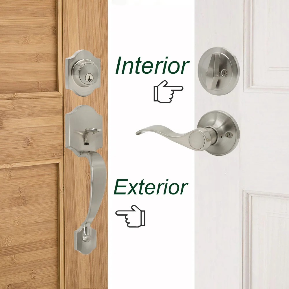 double door handleset