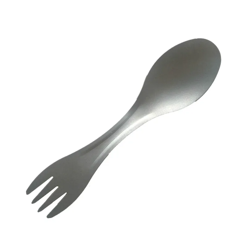

EDC Outdoor Camping Picnic Titanium Spoon Tableware Titanium Fork Ultralight Pure Titanium Spork Multi Tools
