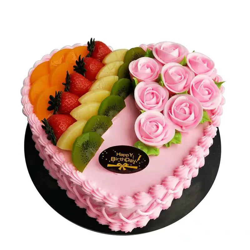 10 дюймов День рождения пирожки модель для симуляции фрукты мусс витрина для тортов окна образцов бутафорский торт искусственное пирожное украшения