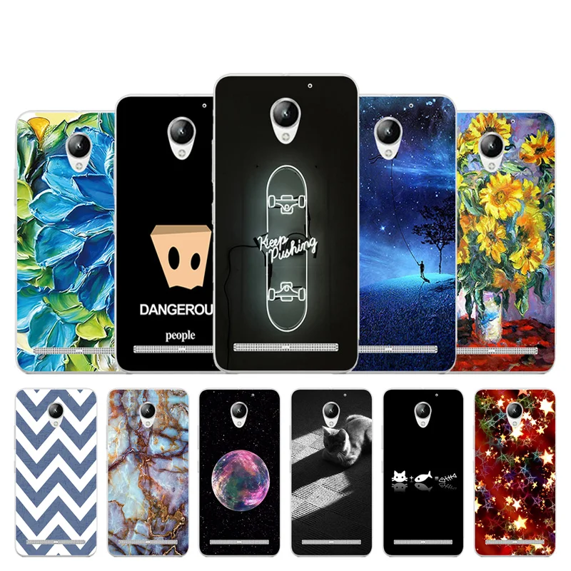 for Lenovo Vibe C2 K10A40 Case Skateboard Printing TPU Cover Phone Silicon Protective Fundas |