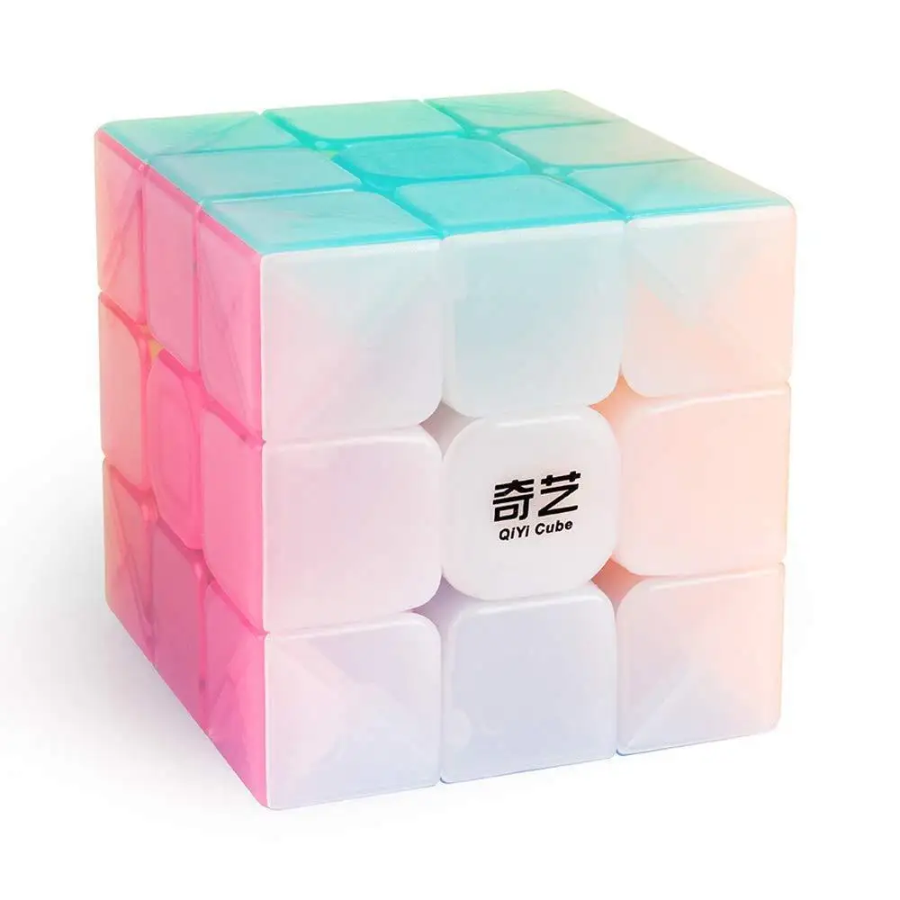 Qiyi W Jelly 3x3x3 волшебный кубик скоростной головоломка без наклеек скрученный