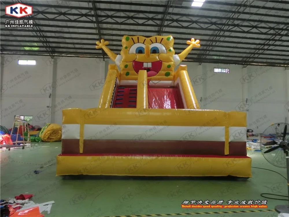 Lovely cartoon inflatable slide Commercial inflatable slide for sale