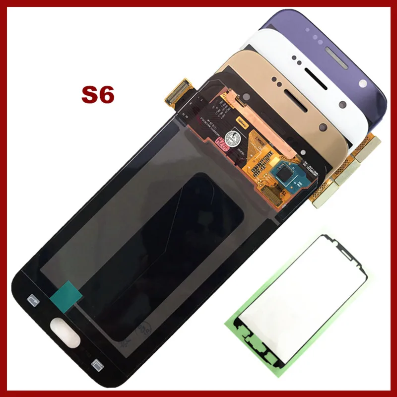 Супер AMOLED 5 1 &quotLCDS для Samsung GALAXY S6 G920 G920F G920A ЖК дисплей проверенный кодирующий