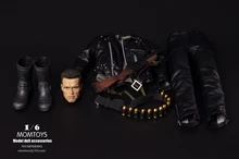 MOMTOYS MOM0003 Future Warrior T2 T800 Arnold Suit Available HT Ferrite Clothing Suit + Head Carving Fit 12″Collectible Doll Toy