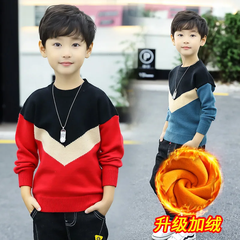 Sweater For Boys Winter Long Sleeve Warm Christmas Sweater Plus Velvet Toddler Boys Winter Top Boys Jumper 8 9 10 11 Pull Garcon Sweater For Boys Winter Long Sleeve Warm Christmas Sweater Plus Velvet Toddler Boys Winter Top Boys Jumper 8 9 10 11 Pull Garcon