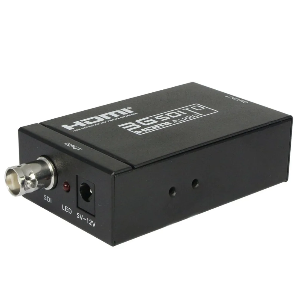 Портативный мини 3g HDMI к SDI конвертер адаптер Делителя Частоты 1080 P с коаксиальным аудио выход для дома Театр Кино
