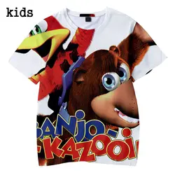 2019 г. Banjo Kazooie Детская футболка с 3D принтом модная весенне-летняя футболка с короткими рукавами Banjo Kazooie 2019 Harajuku Повседневная
