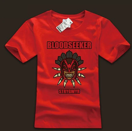  DOTA 2 t shirt designed Bloodseeker 3xl white cotton tees for youth