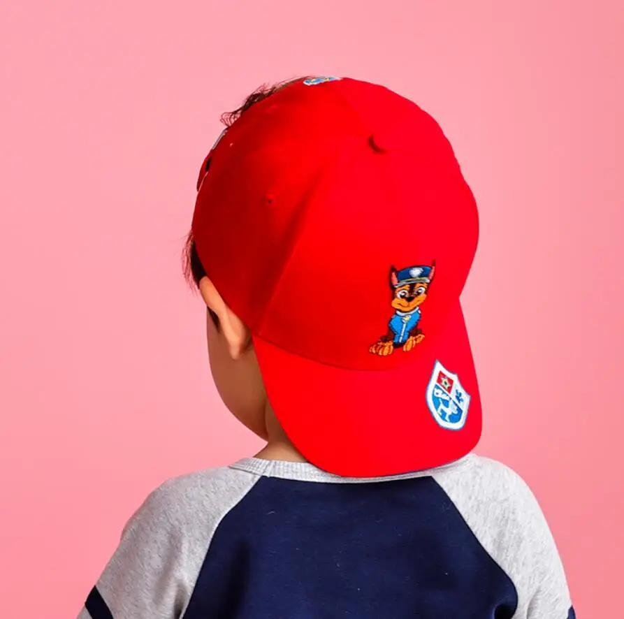 Настоящие милые детские кепки-бейсболки с рисунком щенка из мультфильма «Щенячий патруль» для девочек, вышитые регулируемые шляпы для детей, игрушки на день рождения