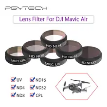 

PGYTECH 6pcs HD Lens Filter UV ND4 ND8 ND16 ND32 CPL Set Gimbal Camera Protector Cover FPV Accessories For DJI Mavic Air Drone