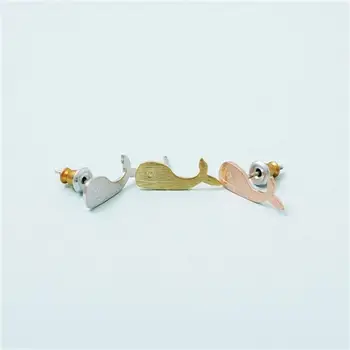 

Fashion whale stud earrings Marine animal stud earrings for women