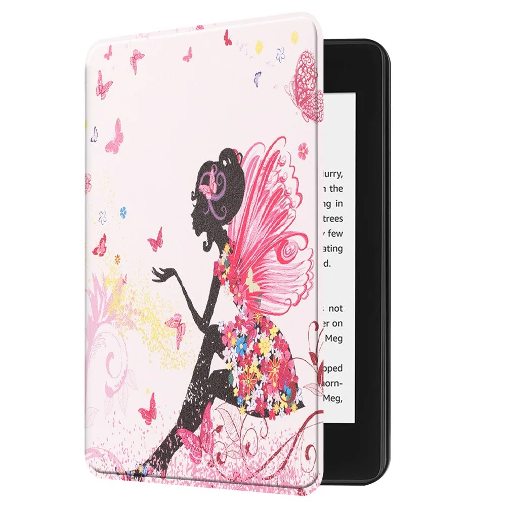 

tablet case For Amazon Kindle Paperwhite 2018 tablet case For New Kindle Flip Smart Cute Pattern PU+Leather Case Cover#y4