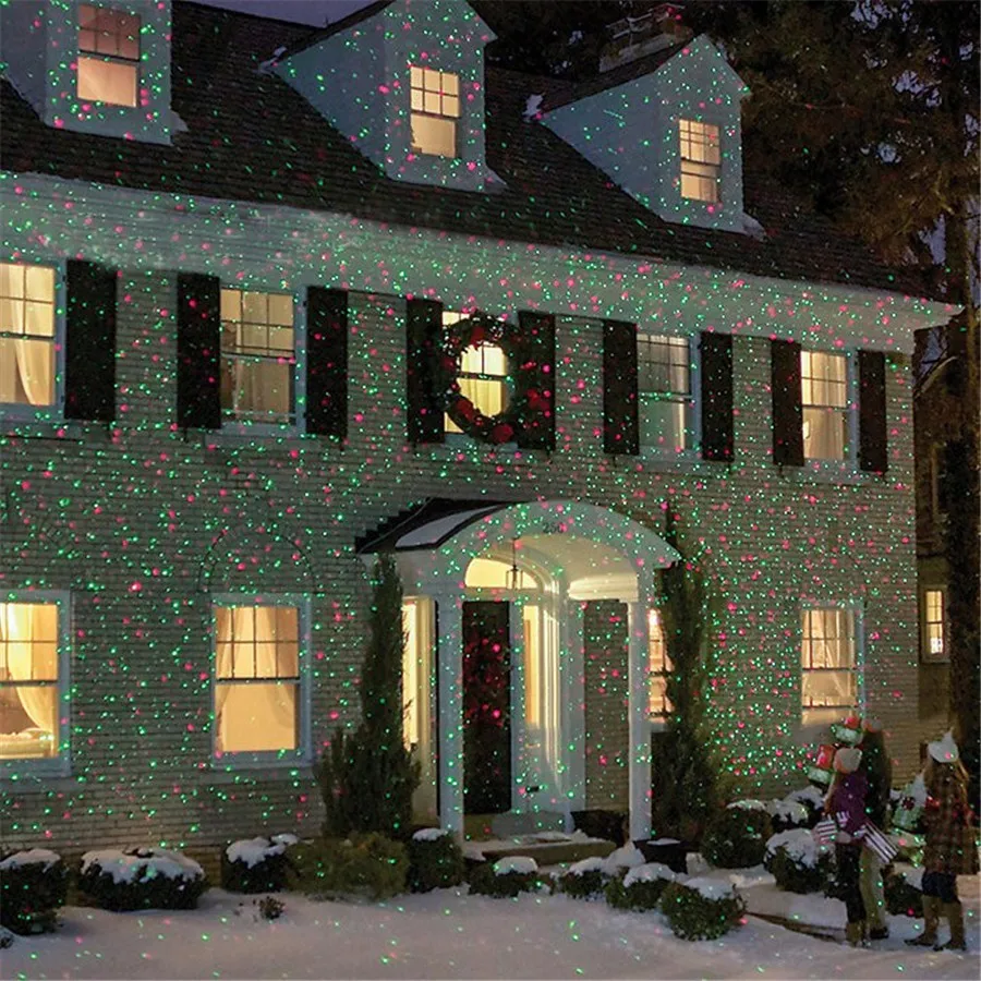 

110V-220V Outdoor Auto Rotating Lawn Light Sky Star Laser Spotlight Light Projector Landscape Christmas Lights Garden Lighting