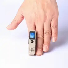 Металл Мини ЖК-дисплей дисплей MP3-плееры 8 ГБ диск usb Перезаряжаемые 1536 кбит/с Цифровые диктофоны диктофон реальный звук Динамик