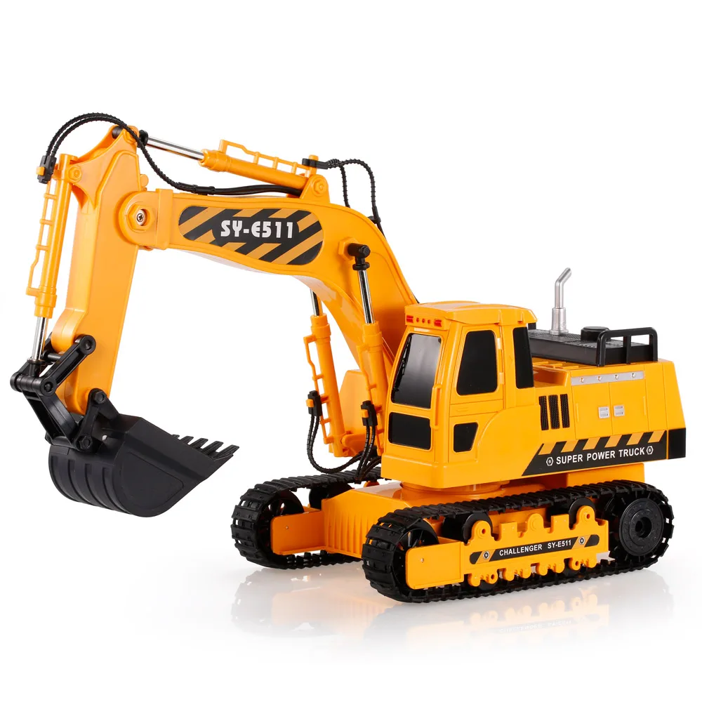 

2.4G 17CH RC Engineering Excavator Truck RTR Radio Control Toy LED Light Simulation Sound Remote Control Engineering Vehicles