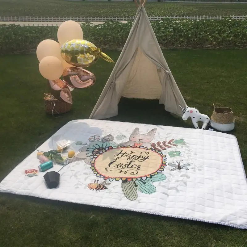 

Home Decor Kids Room Carpet Baby Play Mat Patchwork Picnic Blanket Anitslip Tapetes Para Casa Sala Kid Tapis Area Rug 140x200cm