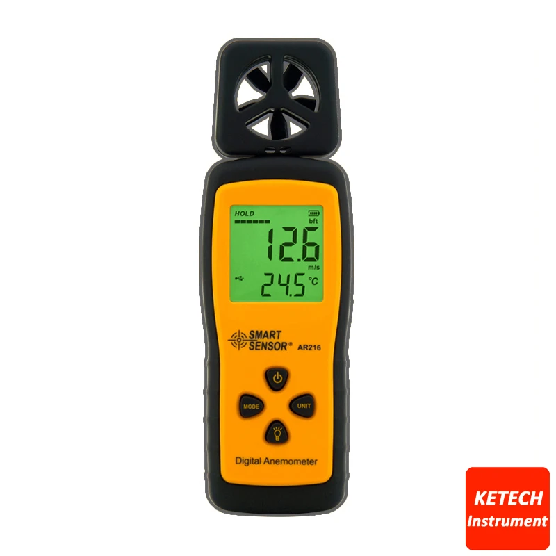 

Portable Digital Anemometer Wind Speed Meter AR216