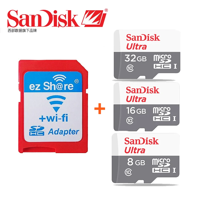 Prix pour D'origine ezshare Sans Fil wifi SD carte adaptateur + Sandisk Ultra class10 carte micro sd 32 GB 16 GB 8 GB wifi sans fil MicroSD TF Carte Prix pour D'origine ezshare Sans Fil wifi SD carte adaptateur + Sandisk Ultra class10 carte micro sd 32 GB 16 GB 8 GB wifi sans fil MicroSD TF Carte