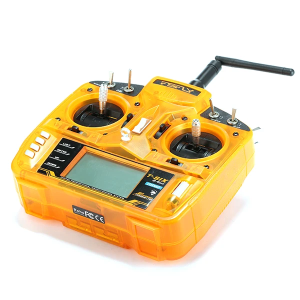 

OrangeRx T-SIX 2.4GHz DSM2 6CH Programmable Transmitter w/10 Mod