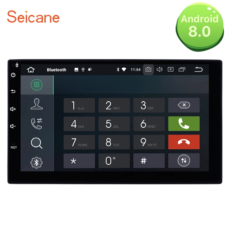 Автомобильный мультимедийный плеер Seicane 7 дюймов HD сенсорный экран 2 Din