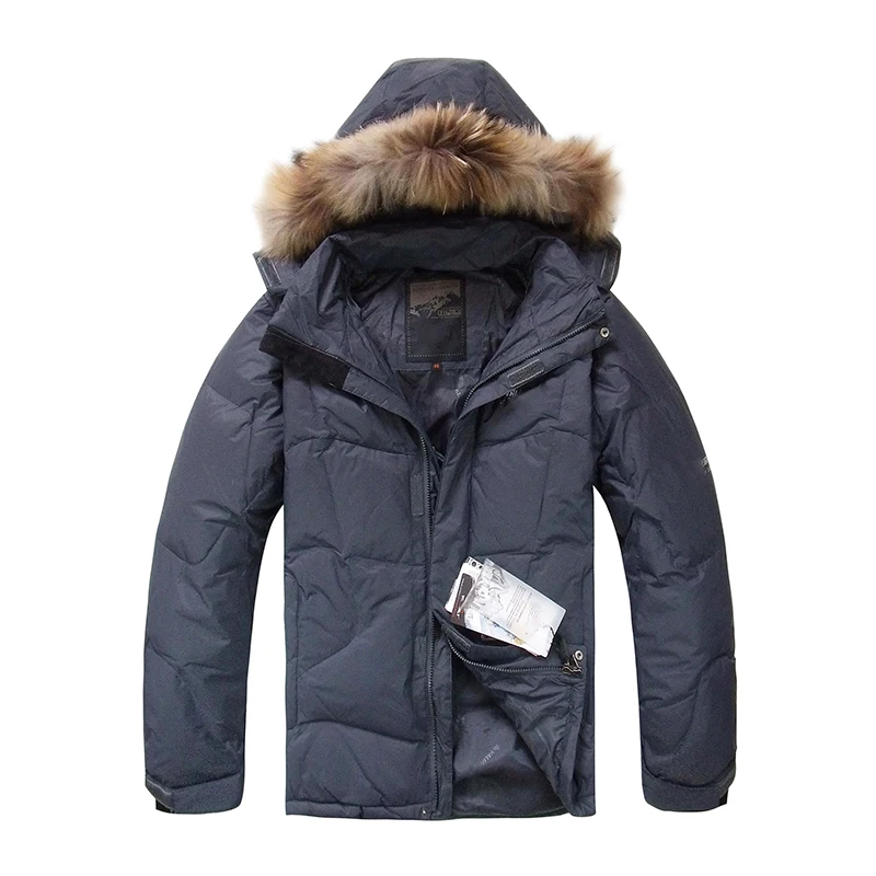 

2020 New Arrival Men Duck Down Jacket Winter Warm Down Coat Raccoon Fur Hooded Fashion Down Jackets Outwear Coats Men Clothes